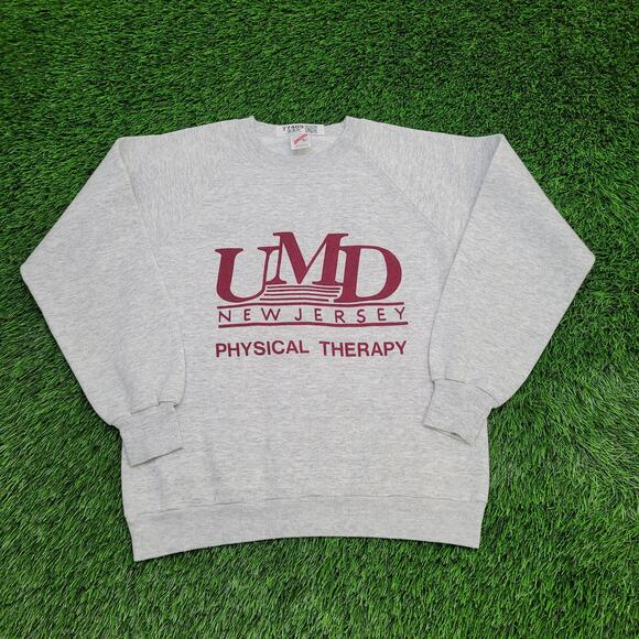 Vintage 80s UMD New-Jersey Sweatshirt Womens Medium 19x23 - Picture 1 of 13